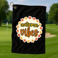 Autumn Vibes Leaf Season Golf Towel