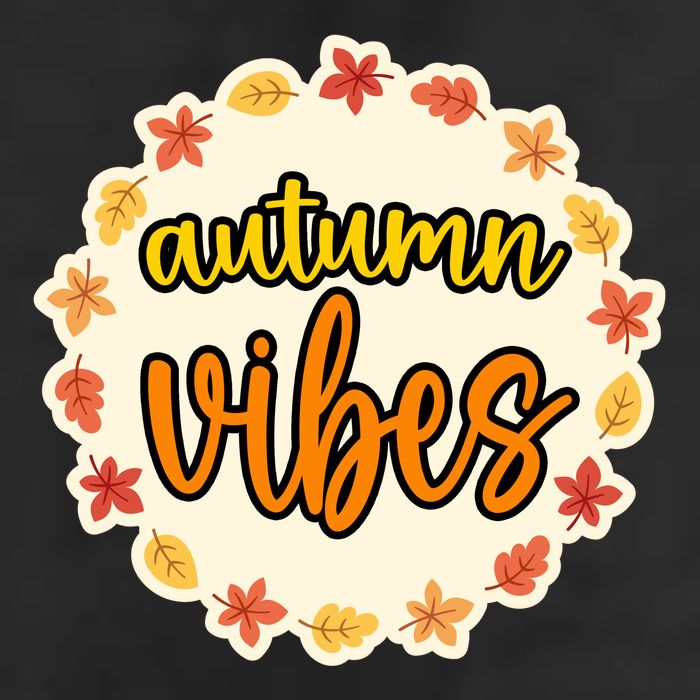 Autumn Vibes Leaf Season Golf Towel