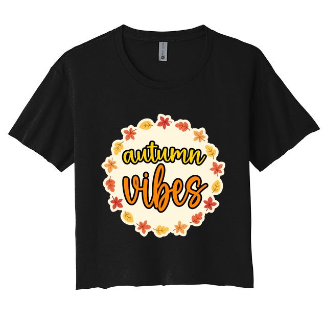 Autumn Vibes Leaf Season Crop Top