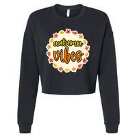 Autumn Vibes Leaf Season Cropped Pullover Crew
