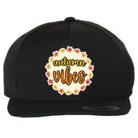 Autumn Vibes Leaf Season Wool Snapback Cap
