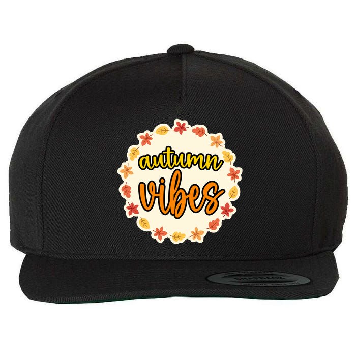 Autumn Vibes Leaf Season Wool Snapback Cap
