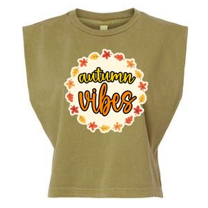 Autumn Vibes Leaf Season Garment-Dyed Women's Muscle Tee