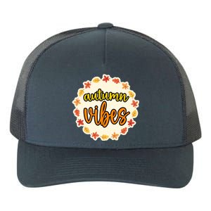 Autumn Vibes Leaf Season Yupoong Adult 5-Panel Trucker Hat