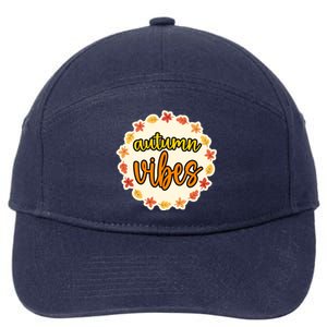 Autumn Vibes Leaf Season 7-Panel Snapback Hat