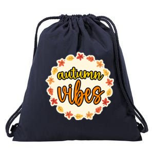 Autumn Vibes Leaf Season Drawstring Bag