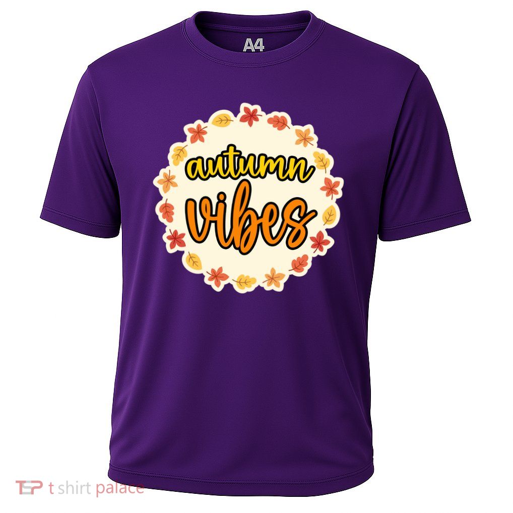 Autumn Vibes Leaf Season Cooling Performance Crew T-Shirt