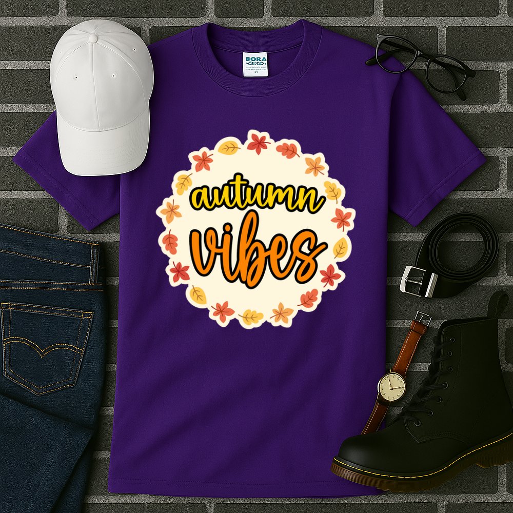 Autumn Vibes Leaf Season Tall T-Shirt