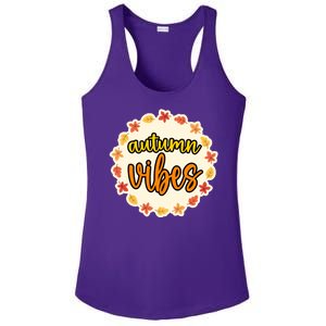 Autumn Vibes Leaf Season Ladies PosiCharge Competitor Racerback Tank