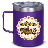 Autumn Vibes Leaf Season 12oz Stainless Steel Coffee Mug