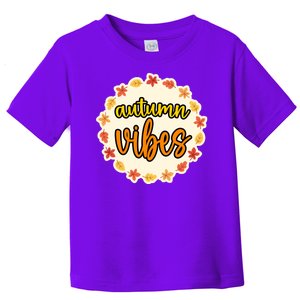 Autumn Vibes Leaf Season Toddler T-Shirt