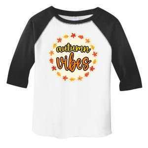 Autumn Vibes Leaf Season Toddler Fine Jersey T-Shirt