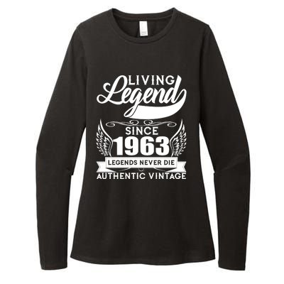 Authentic Vintage Living Legend Since 1963 Legends Never Die 60th Birthday Womens CVC Long Sleeve Shirt