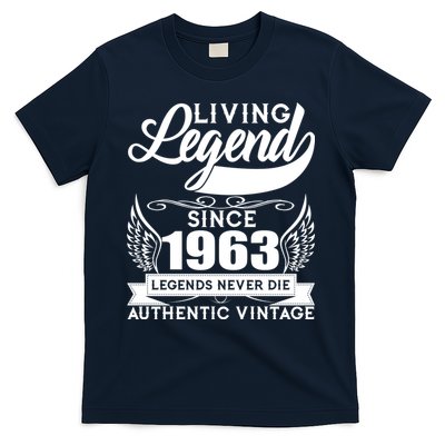 Authentic Vintage Living Legend Since 1963 Legends Never Die 60th Birthday T-Shirt