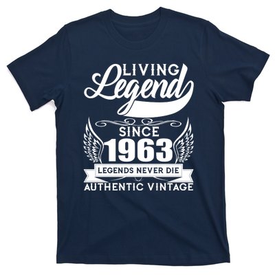 Authentic Vintage Living Legend Since 1963 Legends Never Die 60th Birthday T-Shirt