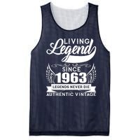 Authentic Vintage Living Legend Since 1963 Legends Never Die 60th Birthday Mesh Reversible Basketball Jersey Tank