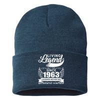 Authentic Vintage Living Legend Since 1963 Legends Never Die 60th Birthday Sustainable Knit Beanie