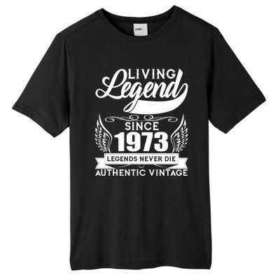 Authentic Vintage Living Legend Since 1973 Legends Never Die 50th Birthday Tall Fusion ChromaSoft Performance T-Shirt