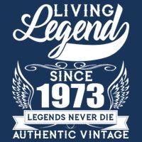 Authentic Vintage Living Legend Since 1973 Legends Never Die 50th Birthday Flatbill Hat
