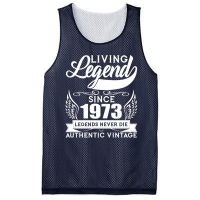 Authentic Vintage Living Legend Since 1973 Legends Never Die 50th Birthday Mesh Reversible Basketball Jersey Tank