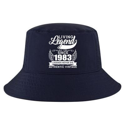 Authentic Vintage Living Legend Since 1983 Legends Never Die 40th Birthday Cool Comfort Performance Bucket Hat