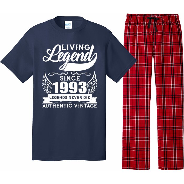 Authentic Vintage Living Legend Since 1993 Legends Never Die 30th Birthday Pajama Set