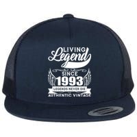 Authentic Vintage Living Legend Since 1993 Legends Never Die 30th Birthday Flatbill Hat