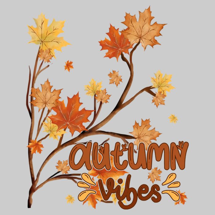 Autumn Vibes Leaves Cozy Tie-Dye T-Shirt