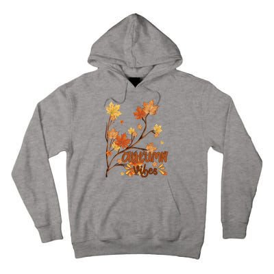 Autumn Vibes Leaves Cozy Tall Hoodie