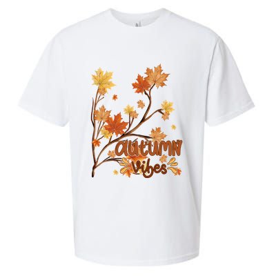 Autumn Vibes Leaves Cozy Sueded Cloud Jersey T-Shirt