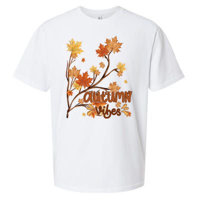 Autumn Vibes Leaves Cozy Sueded Cloud Jersey T-Shirt