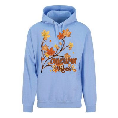 Autumn Vibes Leaves Cozy Unisex Surf Hoodie