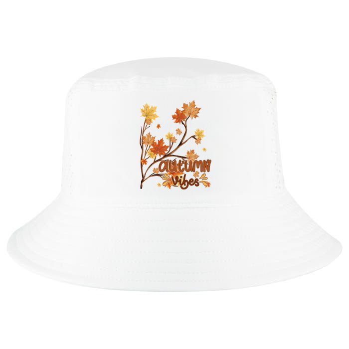 Autumn Vibes Leaves Cozy Cool Comfort Performance Bucket Hat