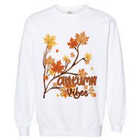 Autumn Vibes Leaves Cozy Garment-Dyed Sweatshirt