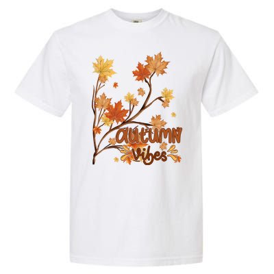 Autumn Vibes Leaves Cozy Garment-Dyed Heavyweight T-Shirt