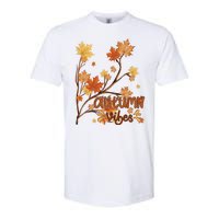 Autumn Vibes Leaves Cozy Softstyle CVC T-Shirt