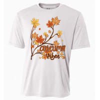 Autumn Vibes Leaves Cozy Cooling Performance Crew T-Shirt