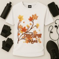 Autumn Vibes Leaves Cozy Performance Shirt