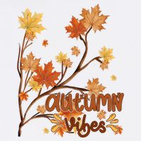 Autumn Vibes Leaves Cozy Performance Shirt