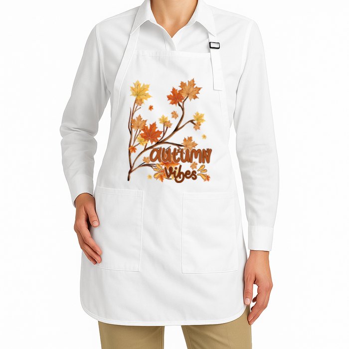 Autumn Vibes Leaves Cozy Apron