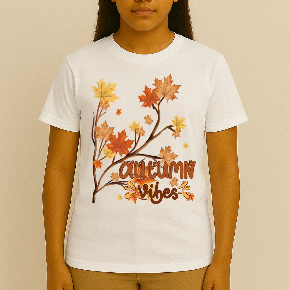 Autumn Vibes Leaves Cozy T-Shirt