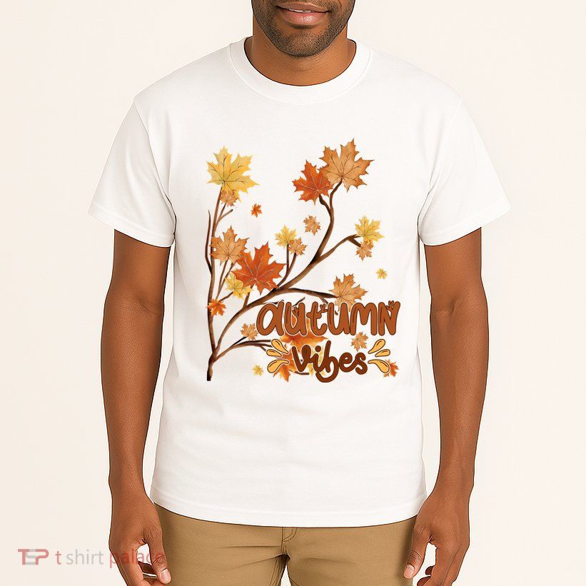 Autumn Vibes Leaves Cozy Tall T-Shirt