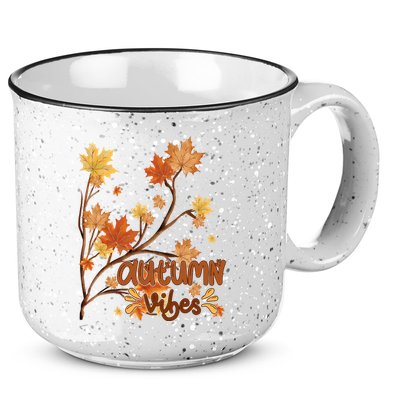 Autumn Vibes Leaves Cozy 15oz Campfire Ceramic Mug