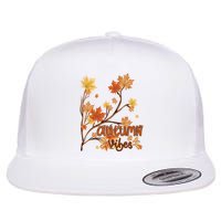 Autumn Vibes Leaves Cozy Flatbill Hat