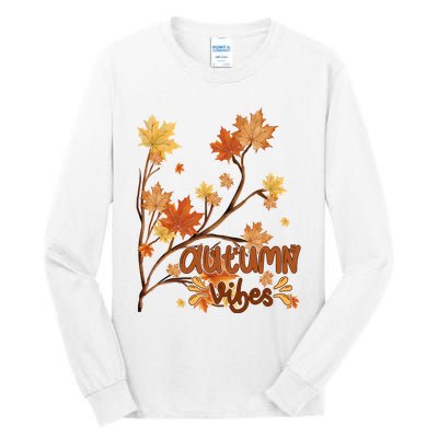 Autumn Vibes Leaves Cozy Tall Long Sleeve T-Shirt