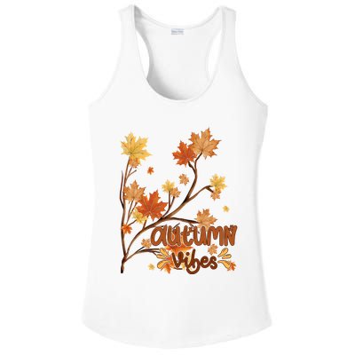 Autumn Vibes Leaves Cozy Ladies PosiCharge Competitor Racerback Tank