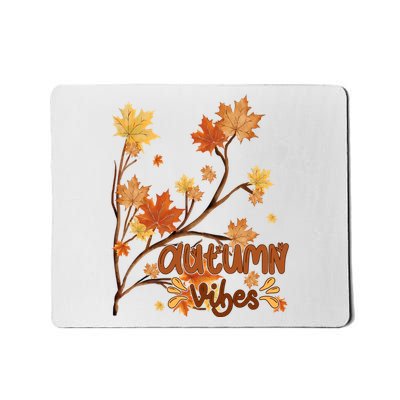 Autumn Vibes Leaves Cozy Mousepad