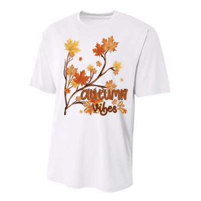 Autumn Vibes Leaves Cozy Performance Sprint T-Shirt