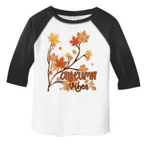 Autumn Vibes Leaves Cozy Toddler Fine Jersey T-Shirt