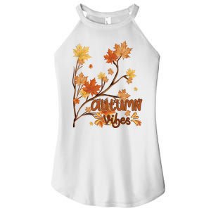 Autumn Vibes Leaves Cozy Women's Perfect Tri Rocker Tank